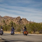 (A group of ladies riding through Joshua Tree)