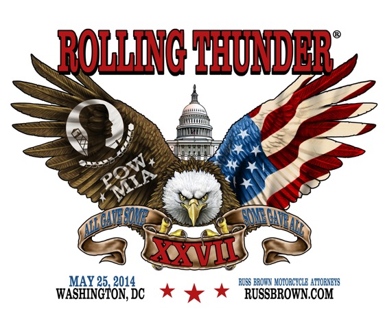 Get your Rolling Thunder Sticker at www.RussBrown.com