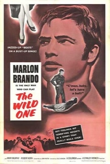 American bad boy Marlon Brando in the Movie "the Wild One"